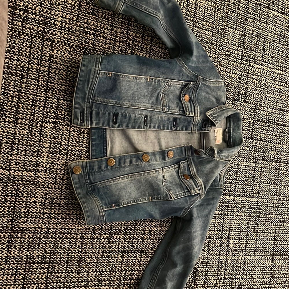 Jcrew Crewcuts kids jean jacket size 4-5 girls in excellent condition